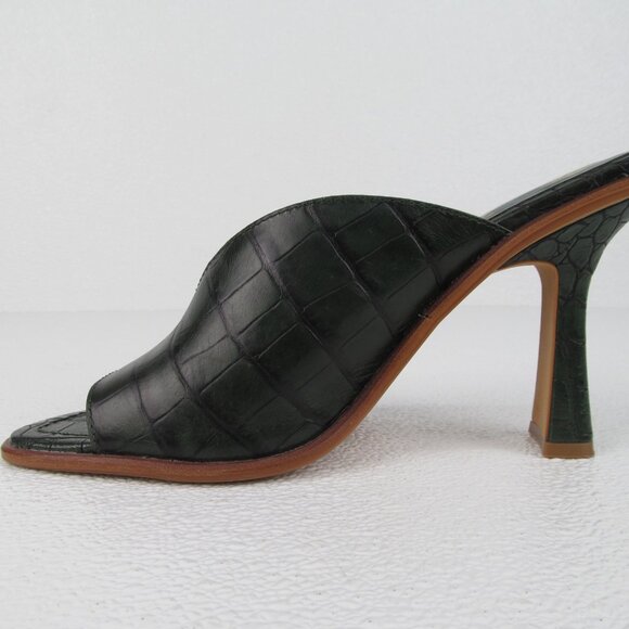 Vince Camuto Mershid Deep Green Peep Toe size 8.5 - Picture 3 of 9